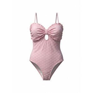 Shein Pink Textured One-Piece Swimsuit